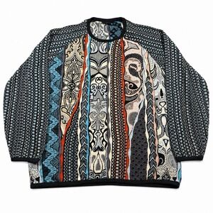 Vintage COOGI Australia 3D Knit Sweater Men's XL Multicolor Biggie 90s READ